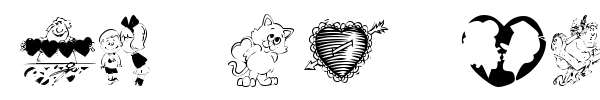 KR Be Mine font preview